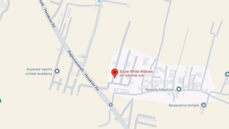 Location of Sizzle White Willows Block 2 in Budigere Road, Bangalore - Image 334005
