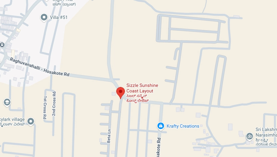 Location of Sizzle Sunshine Coast in Old Madras Road, Bangalore - Image 334042