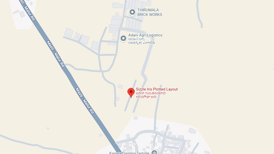 Location of Sizzle Iris in Hosur Road, Bangalore - Image 334052