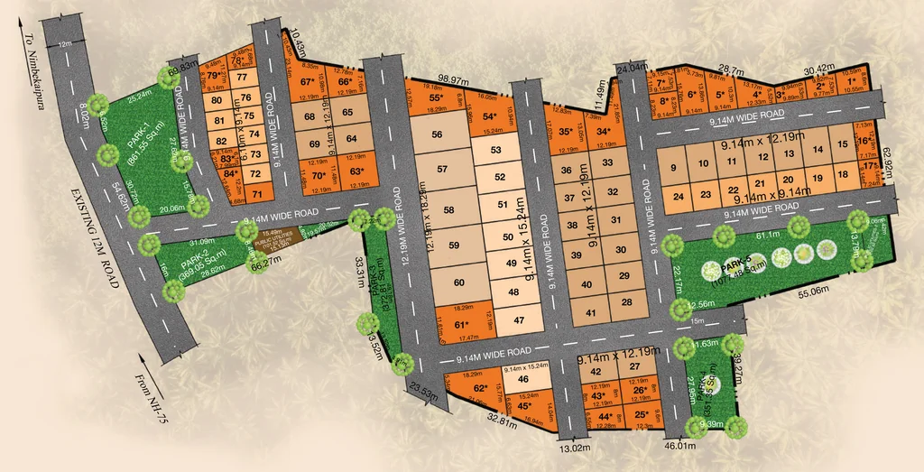 Master Plan of Sizzle Sidvin Horizon in KR Puram, Bangalore - Image 331712