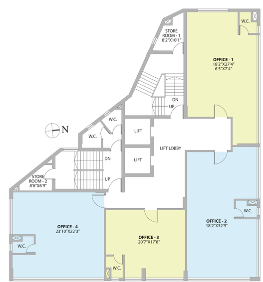 Floor Plan of PS The Dominion in Bhowanipore, Kolkata - Image 308865