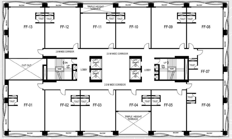 Floor Plan of Emami Business Bay in Salt Lake, Kolkata - Image 309018