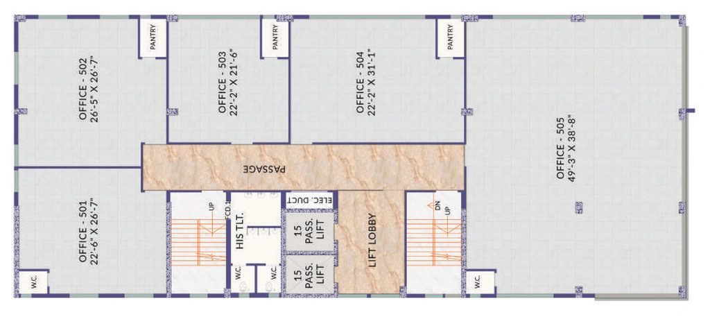 Floor Plan of Prasad Central in Taltala, Kolkata - Image 308969