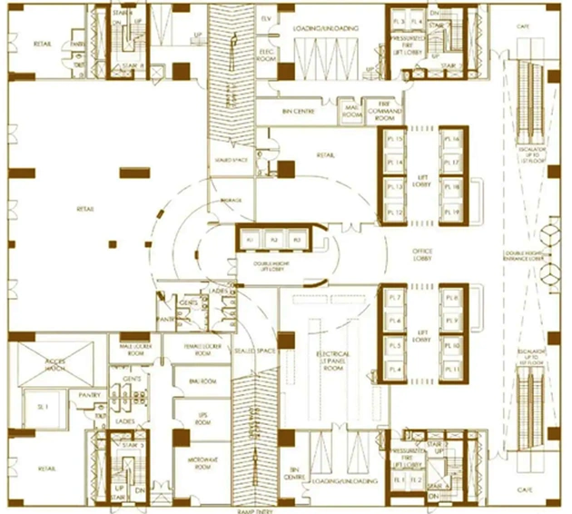 Floor Plan of Keventer One in Bow Bazar, Kolkata - Image 308958