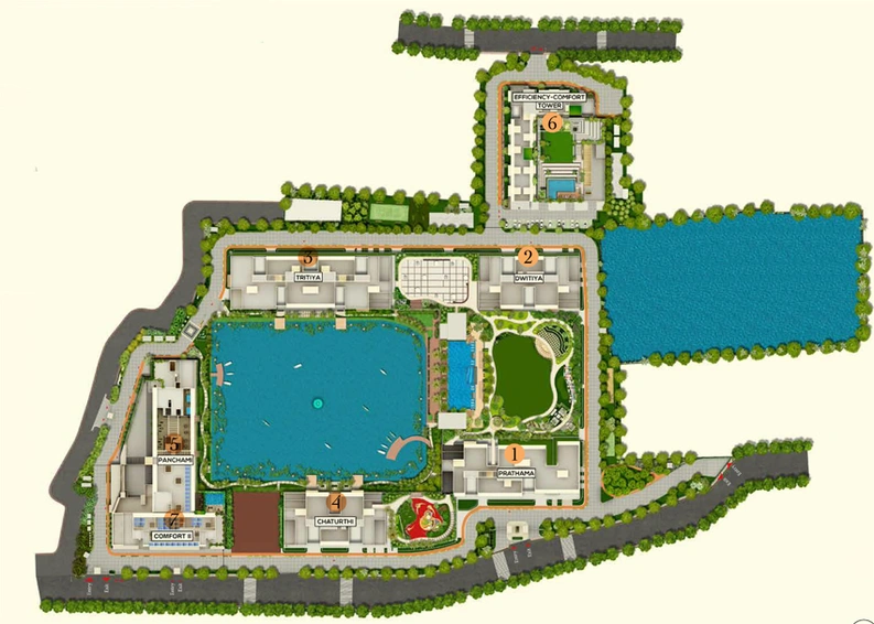 Master Plan of Ambuja Utalika Comfort in EM Bypass, Kolkata - Image 308998