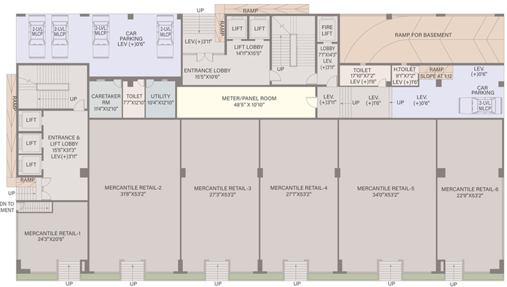 Floor Plan of Soham SynerG in New Town, Kolkata - Image 308981