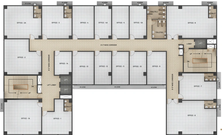 Floor Plan of Elita Chambers in New Town, Kolkata - Image 308799
