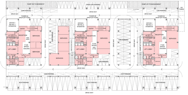 Floor Plan of Ambuja Ecospace Business Towers in New Town, Kolkata - Image 308928