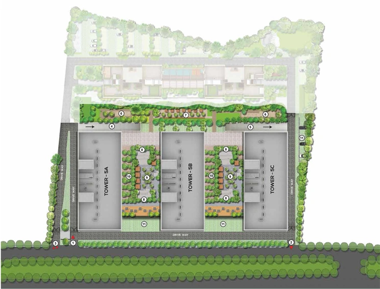 Master Plan of Ambuja Ecospace Business Towers in New Town, Kolkata - Image 308929