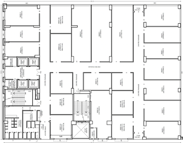 Floor Plan of PS Qube in New Town, Kolkata - Image 310007