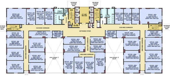 Floor Plan of Shree RSH Crest in New Town, Kolkata - Image 310010