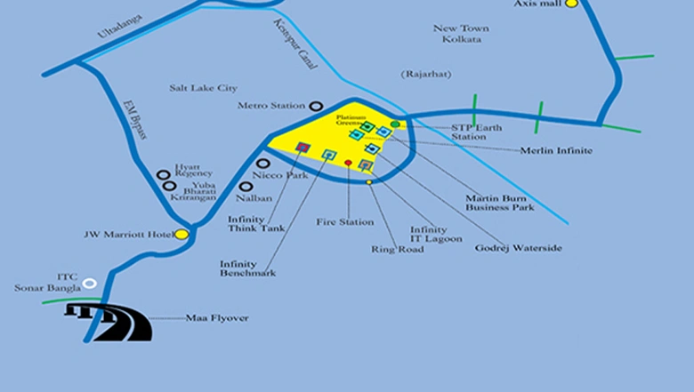 Location of Infinity Think Tank in Salt Lake, Kolkata - Image 309320