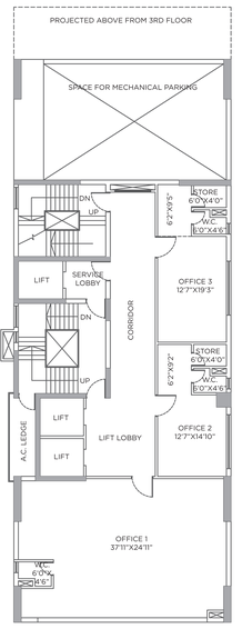 Floor Plan of PS Emperador in Elgin, Kolkata - Image 309974