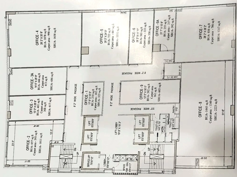 Floor Plan of Siddha Esplanade in Chowringhee, Kolkata - Image 310143