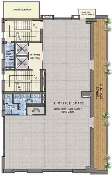 Floor Plan of 90 Degrees Magnus in Salt Lake, Kolkata - Image 309274