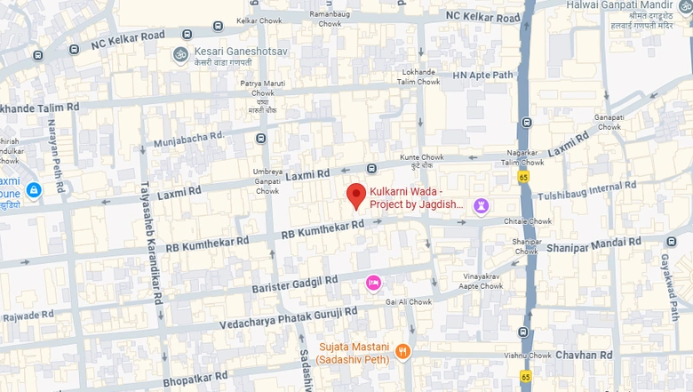 Location of jagdish kulkarni wada in Sadashiv Peth, Pune - Image 280453