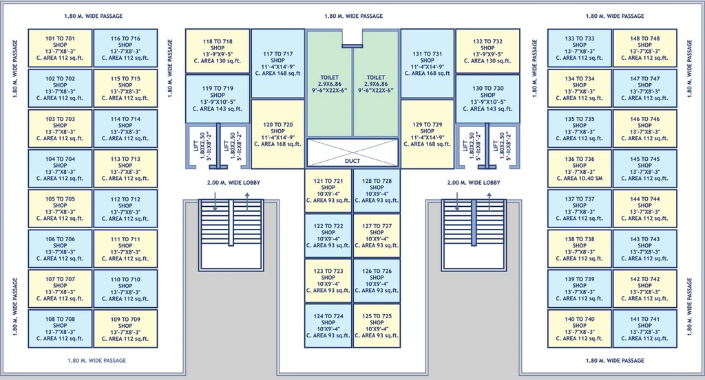 Floor Plan of Roongta Business Point in Kamatwade, Nashik - Image 280375