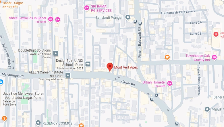 Location of Mont Vert Apex in Baner, Pune - Image 280492