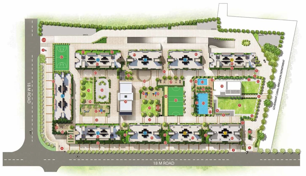 Master Plan of Kolte patil life republic 10th avenue in Hinjewadi, Pune - Image 280465
