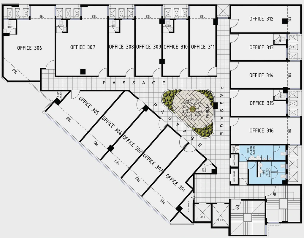 Floor Plan of West Bay in Baner, Pune - Image 280575