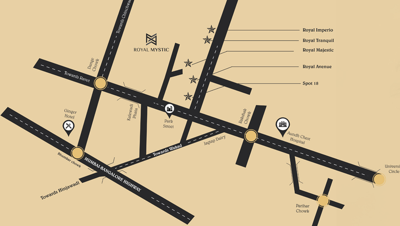 Location of Commercial ANP Royal Mystic in Rahatani, Pune - Image 281191
