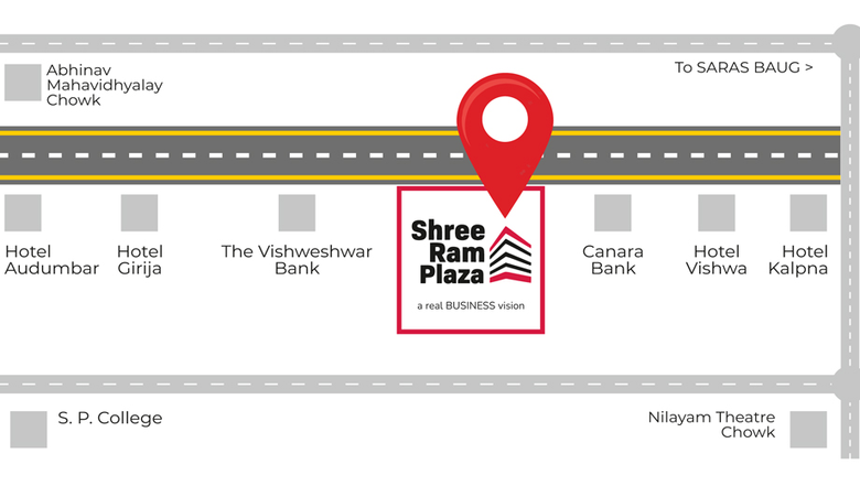 Location of Shree Ram Plaza in Sadashiv Peth, Pune - Image 281374