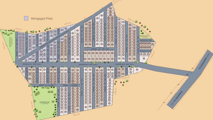 Master Plan of ASR Silpa Woodside in Sadashivpet, Hyderabad - Image 301751