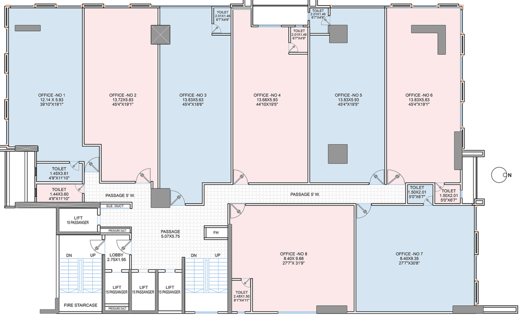 Floor Plan of Rachana Business Bay in Baner, Pune - Image 281355