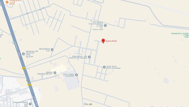 Location of Aparna Dharti in Dundigal, Hyderabad - Image 274629