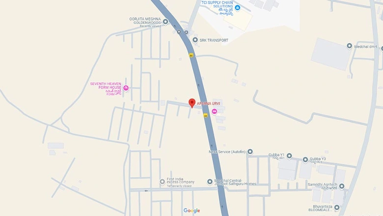 Location of Aparna Urvi in Medachal, Hyderabad - Image 274612
