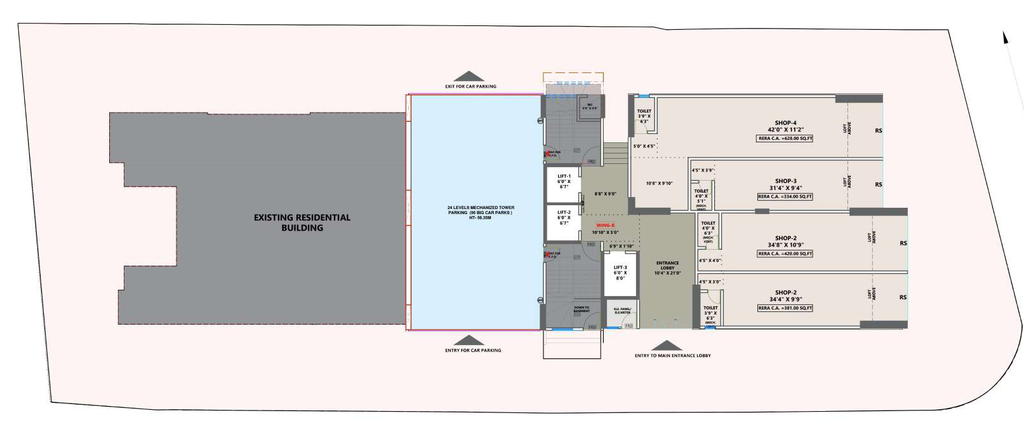 Master Plan of Fortune Business Center in Wakad, Pune - Image 281247