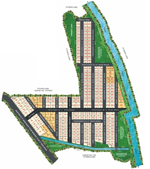 Master Plan of TMR Southern Vista in Shadnagar, Hyderabad - Image 301761