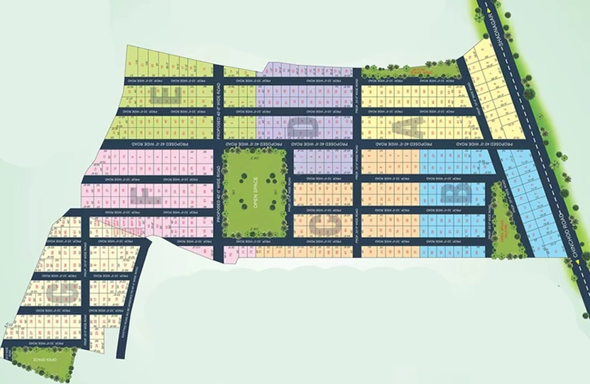 Master Plan of TMR Terrain in Shadnagar, Hyderabad - Image 301782