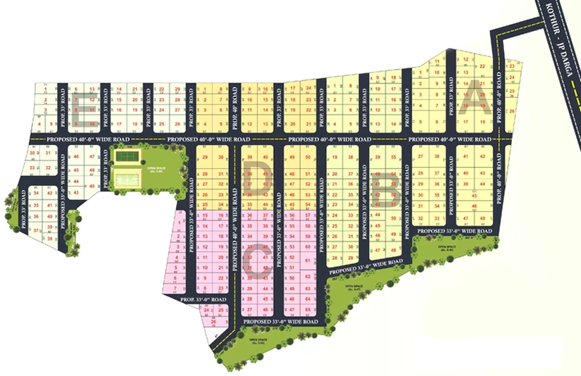 Master Plan of TMR Golden Habitat in Kothapet, Hyderabad - Image 301807