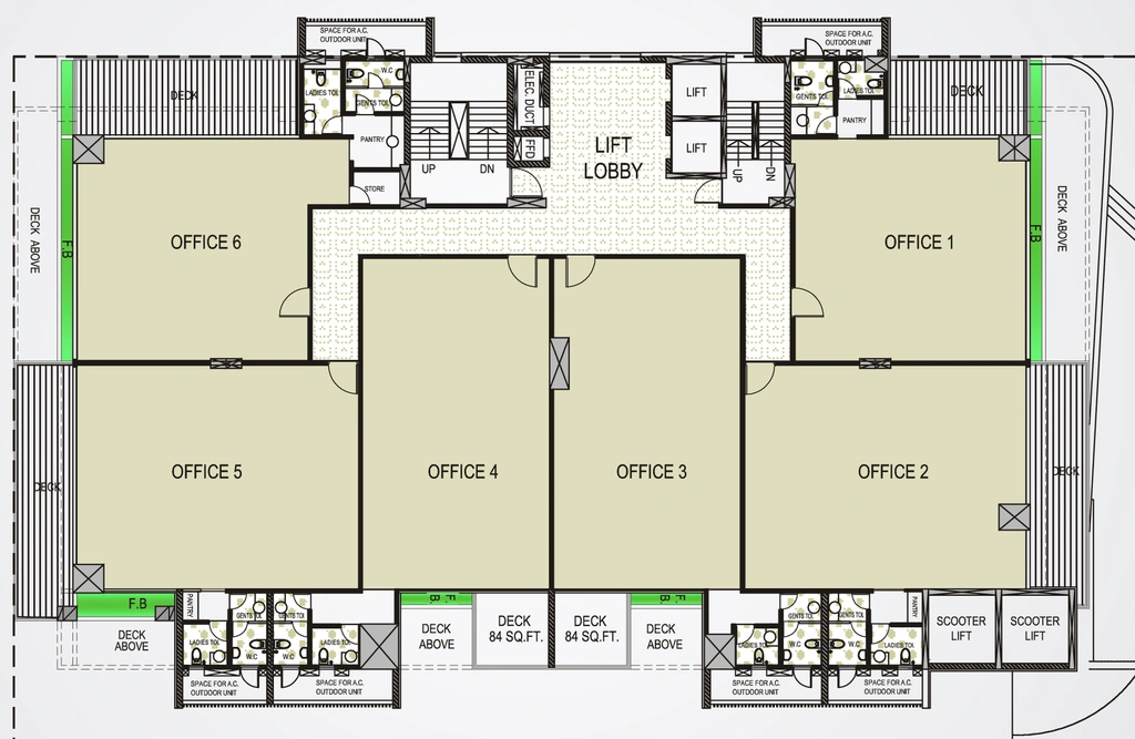 Floor Plan of Pride Gateway in Baner, Pune - Image 281343
