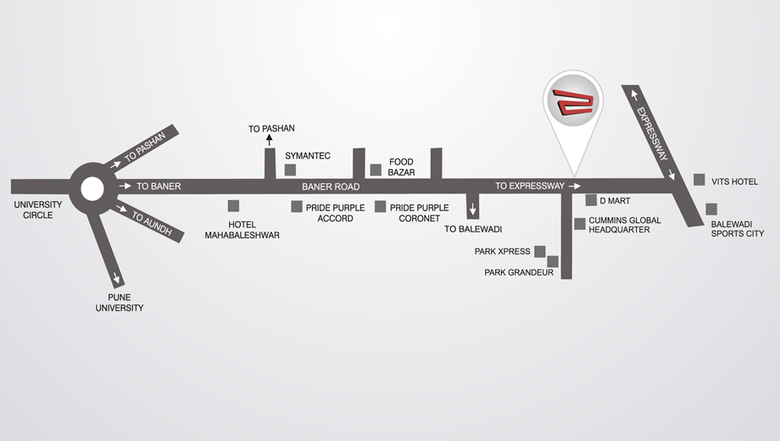 Location of Pride Gateway in Baner, Pune - Image 281345