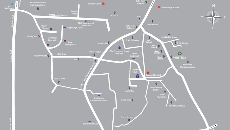 Location of Commercial Axis Vertiga in Mohammed Wadi, Pune - Image 281207