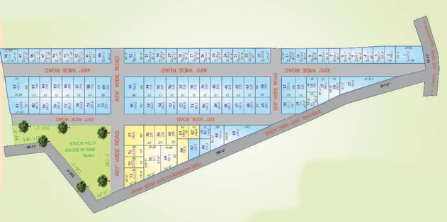 Master Plan of Sanjeevani Golden Valley in Shadnagar, Hyderabad - Image 302733