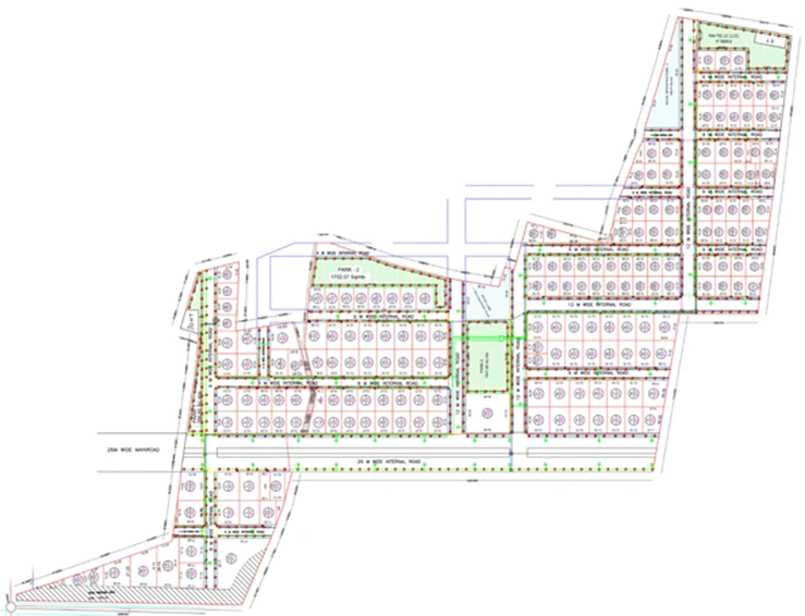 Master Plan of Green City Aerospace County Phase 2 in Adibatla, Hyderabad - Image 301437
