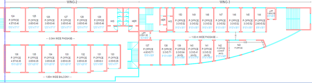 Floor Plan of Commercial Mont Vert Kingstown in Bhugaon, Pune - Image 282135