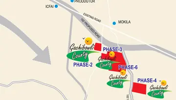 Location of Green City Gachibowli County Phase 6 - Image 301415