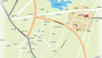 Location of Green City Gachibowli County Phase 3 - Image 301315