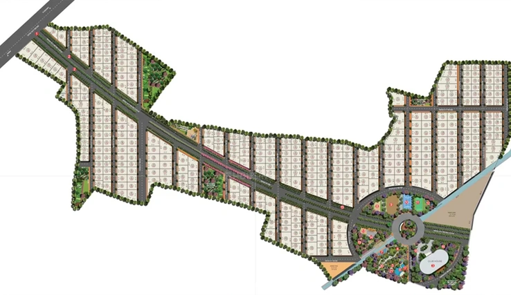 Master Plan of Green City Fortune Retreat in Shankarpally, Hyderabad - Image 301082