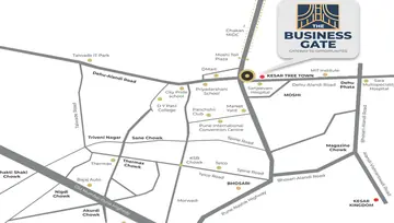 Location of Kesar The Business Gate - Image 282017