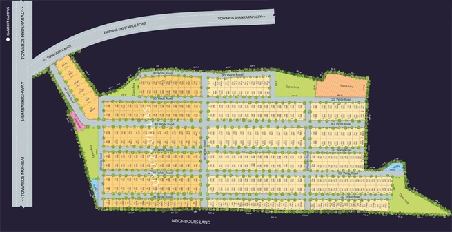 Master Plan of HPR Avani in Kandlakoya, Hyderabad - Image 302651