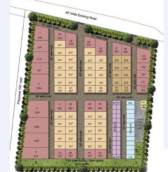 Master Plan of HPR Heights in Adibatla, Hyderabad - Image 302678