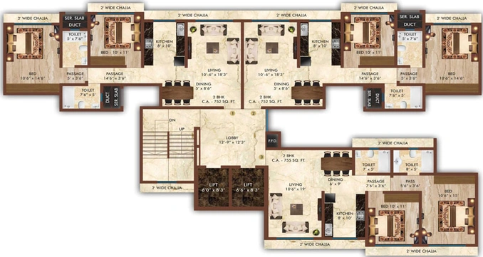 Floor Plan of Safal Shree Saraswati in Chembur East, Mumbai - Image 35187