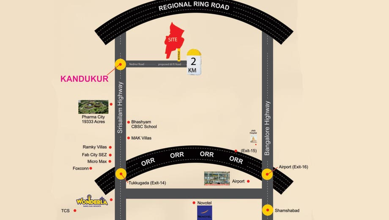 Location of Mahalakshmi Nandanam in Kandukur, Hyderabad - Image 274657