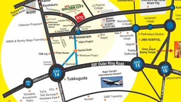 Location of Maheshwaram Golden City - Image 302687