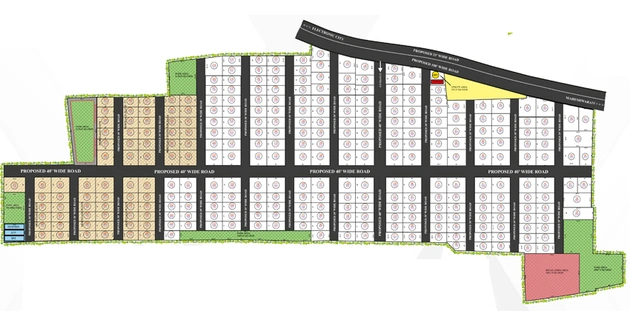 Master Plan of Akshita Golden Breeze 5 in Maheshwaram, Hyderabad - Image 302576